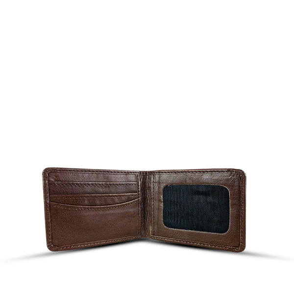 Bi-fold Leather Wallet $ Choco