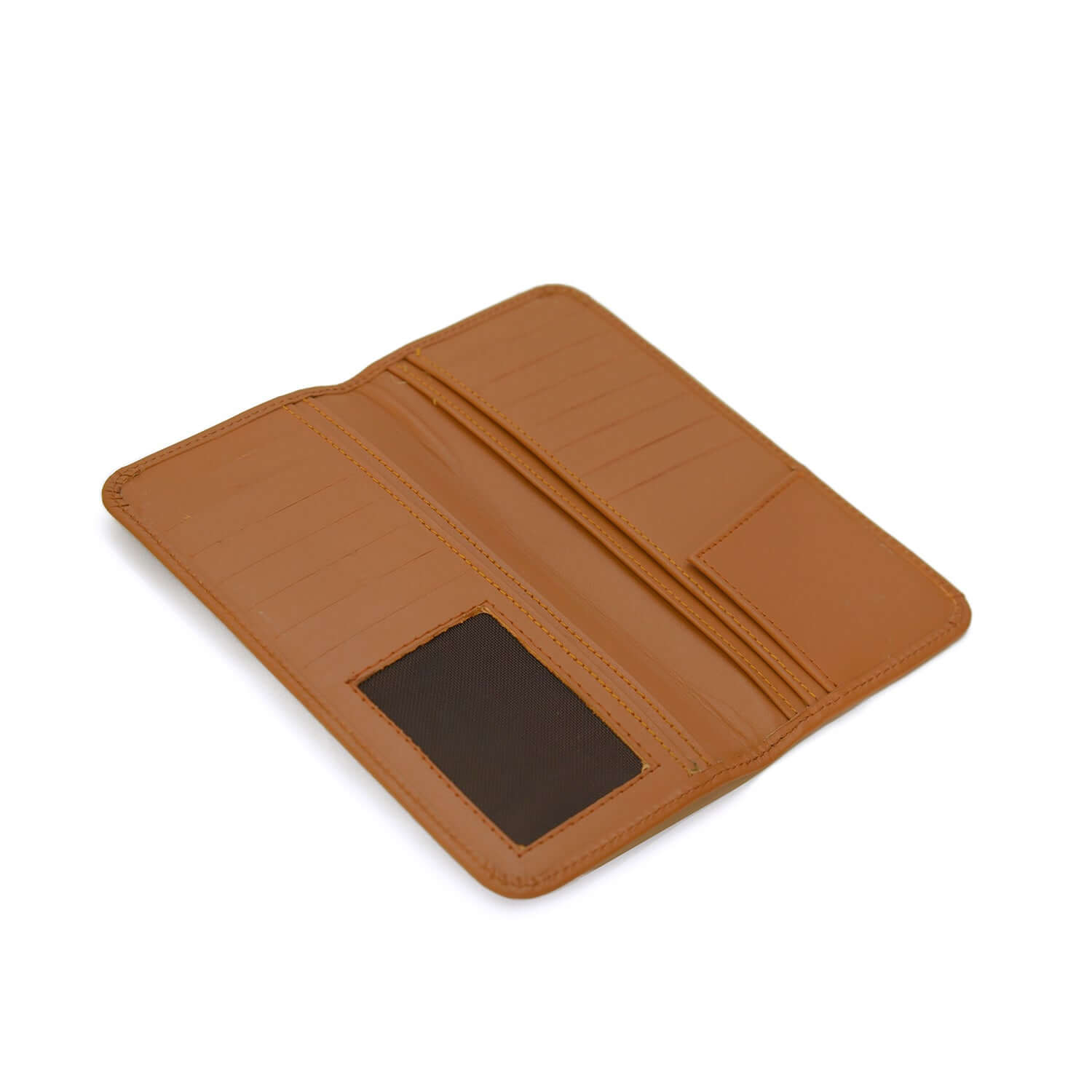 smart leather wallet brown