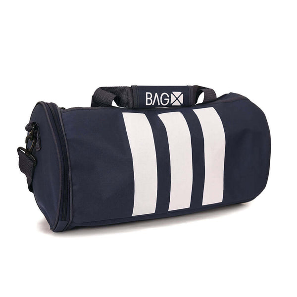 BURGAN 103 Urban Backpack: Swiss-Design Unisex Laptop Bag With Leather Accents - Navy Blue