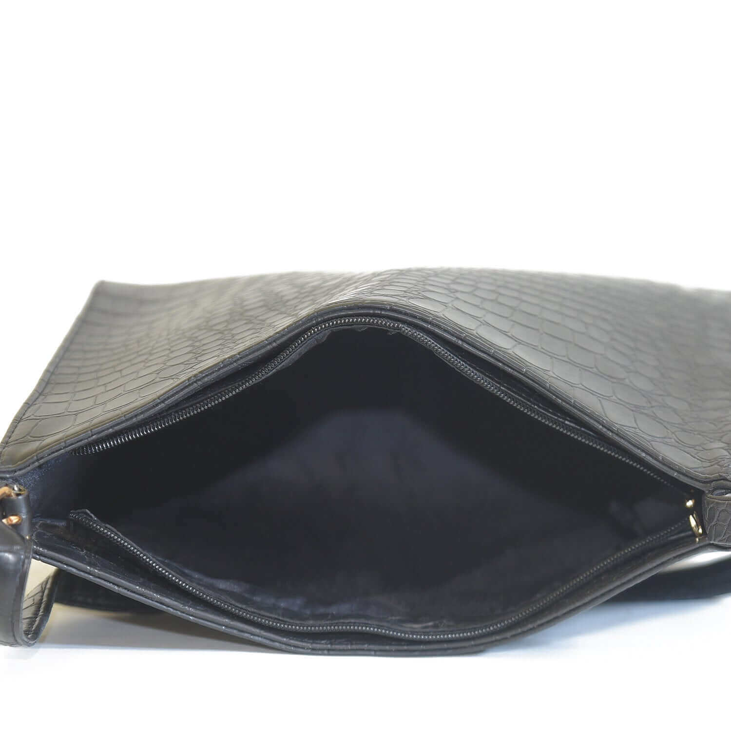 Half Moon crocodile Black - LEFTOVER