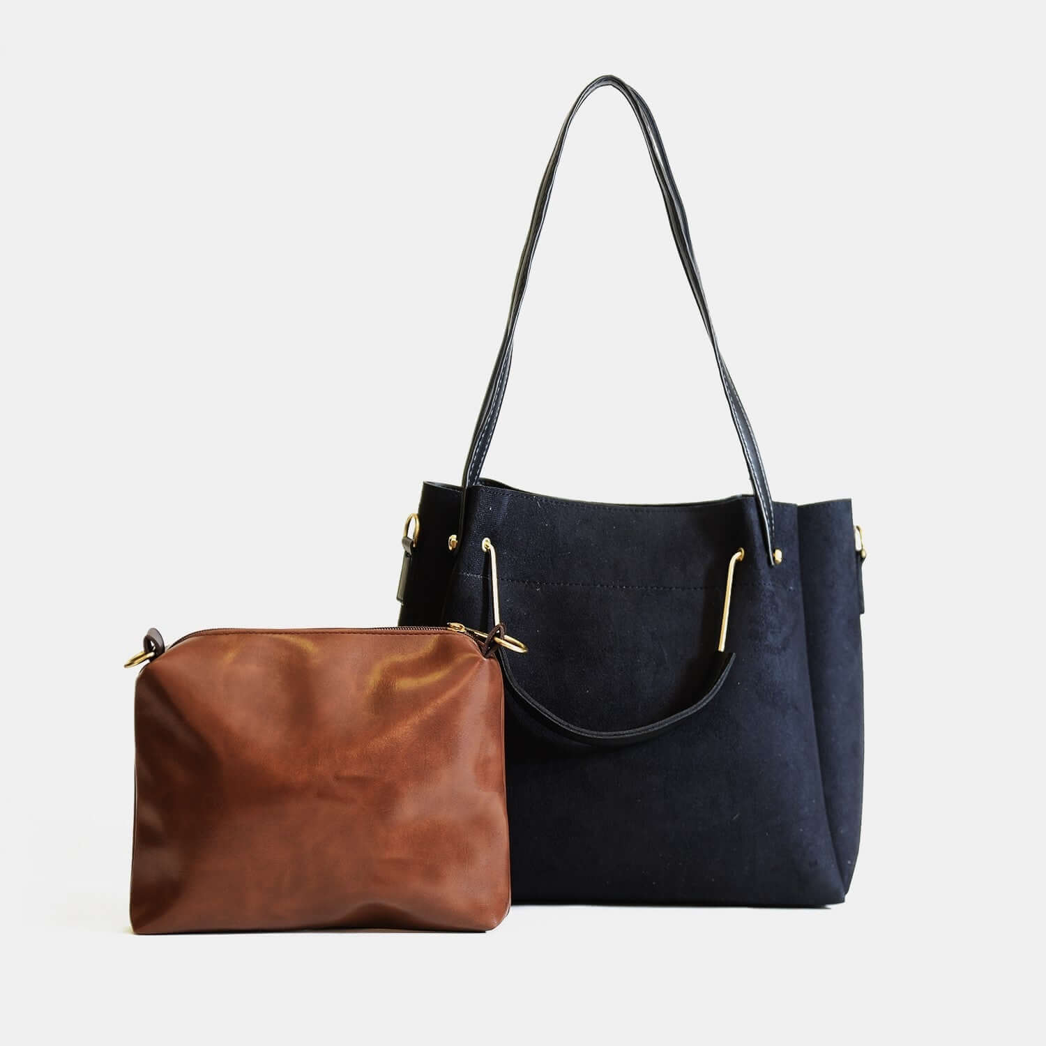 Georgia suede black Bag