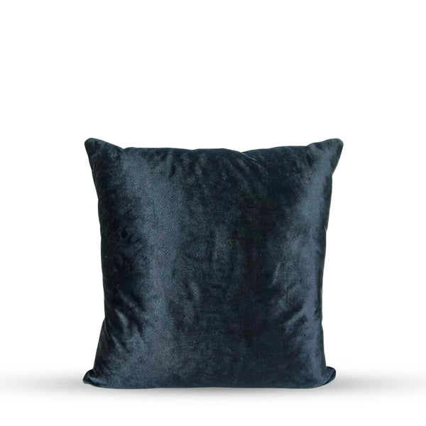 Deep Blue Velvet Accent Cushion