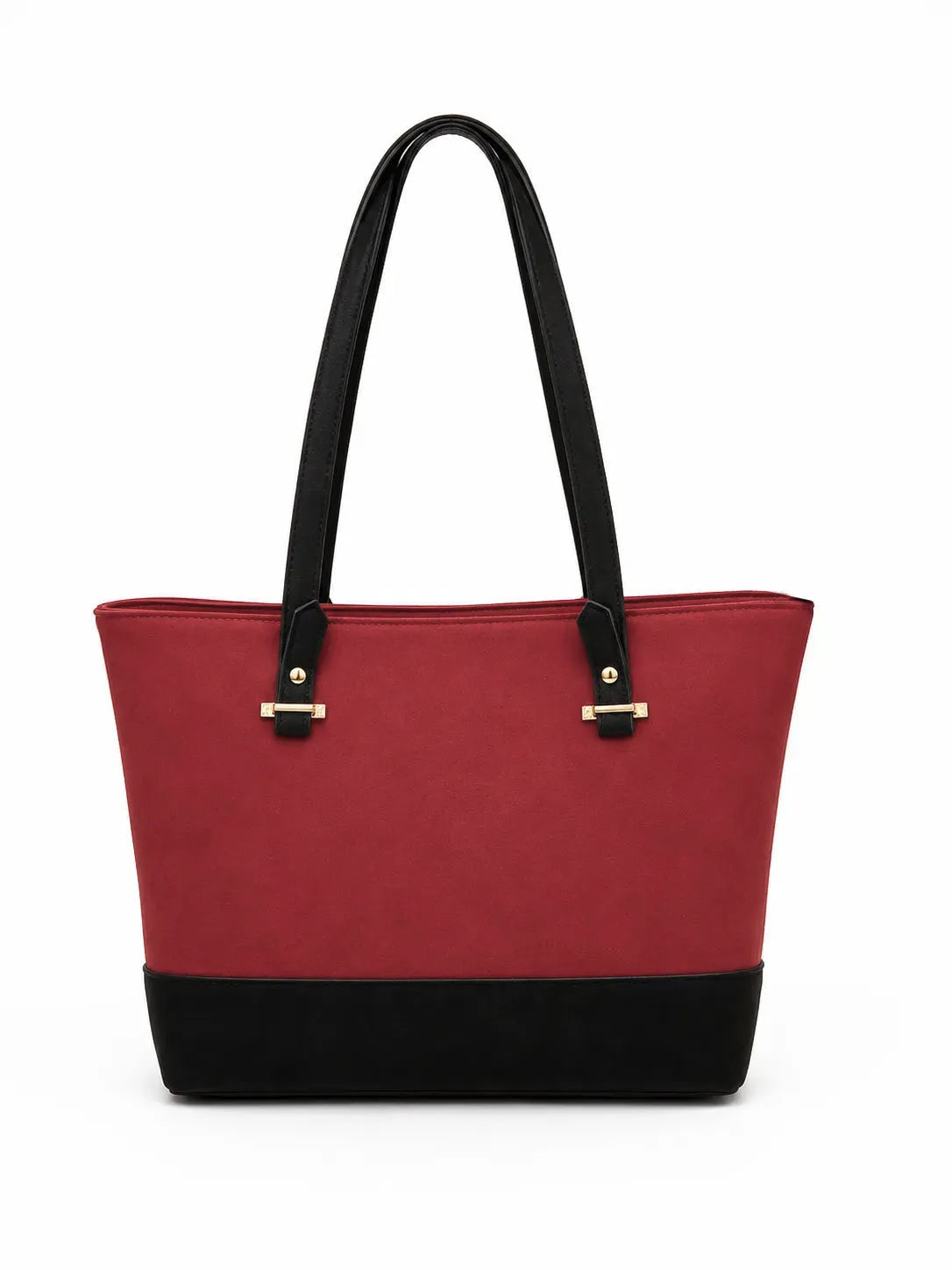Evline Maroon/Black Suede