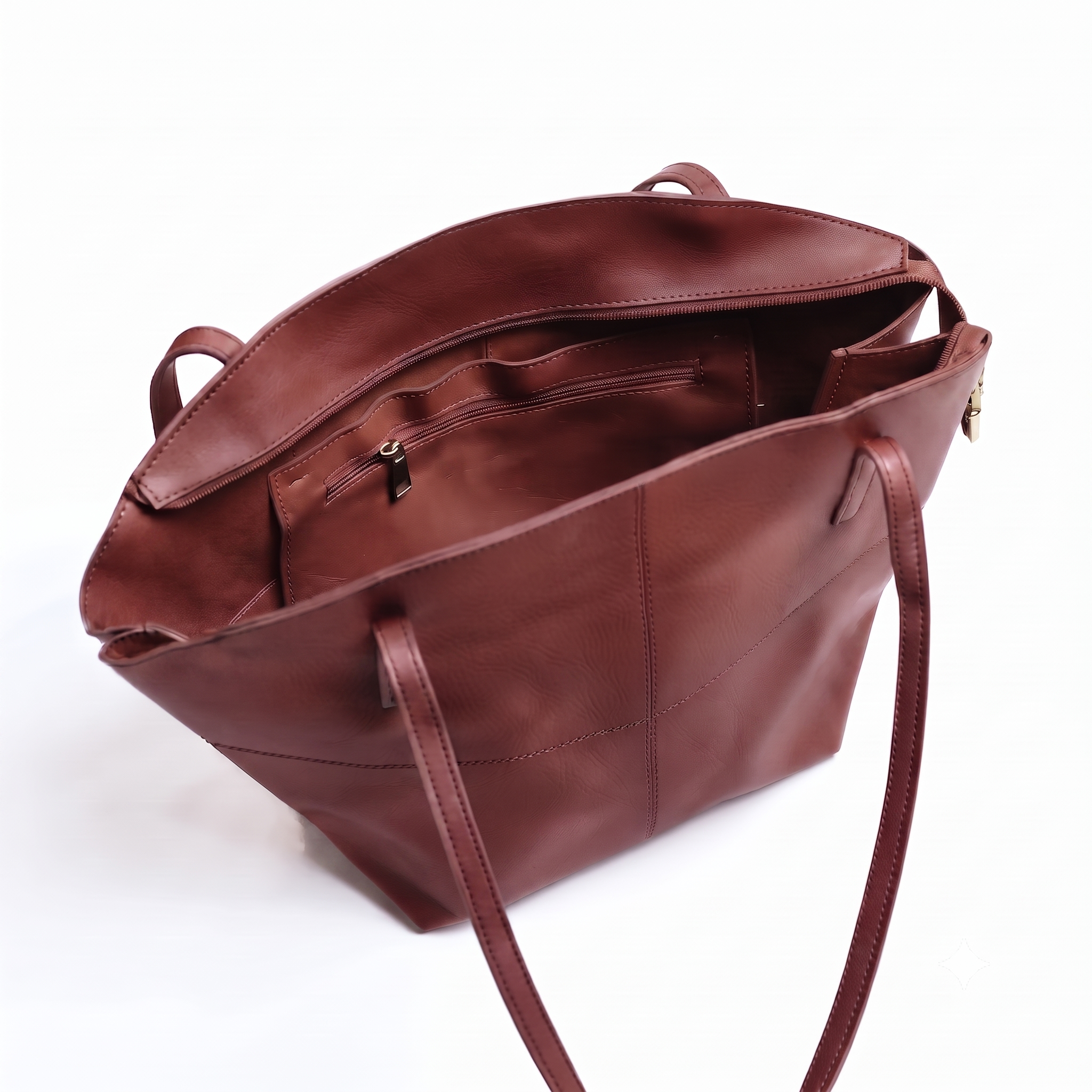 Tote Shoulder Maroon