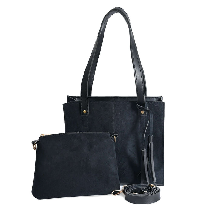 Suede Black Bag