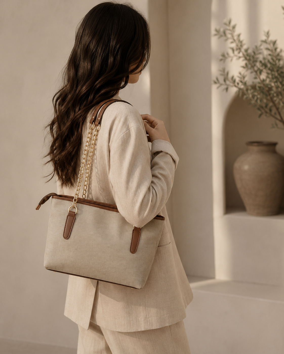 Woven Beige