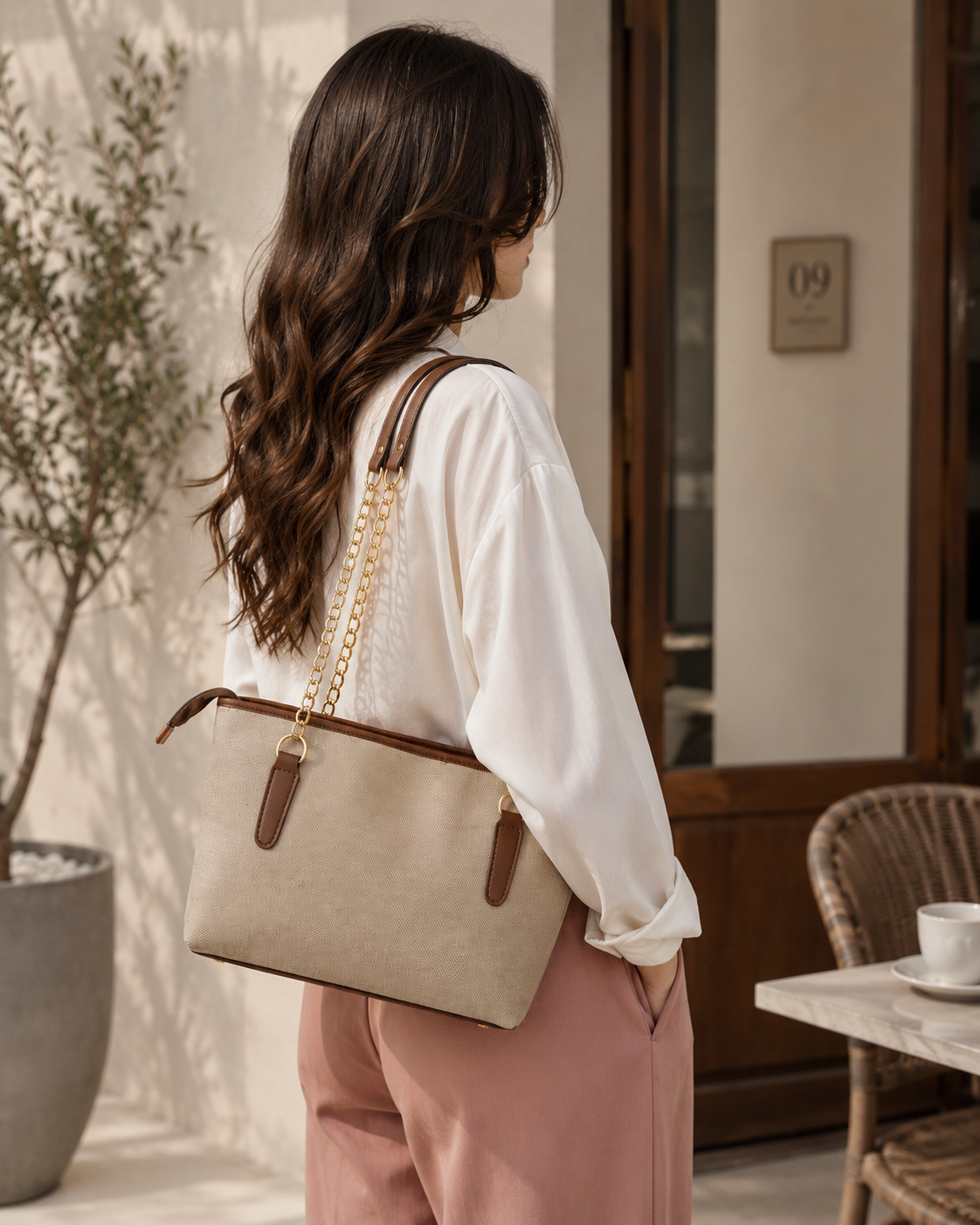 Woven Beige