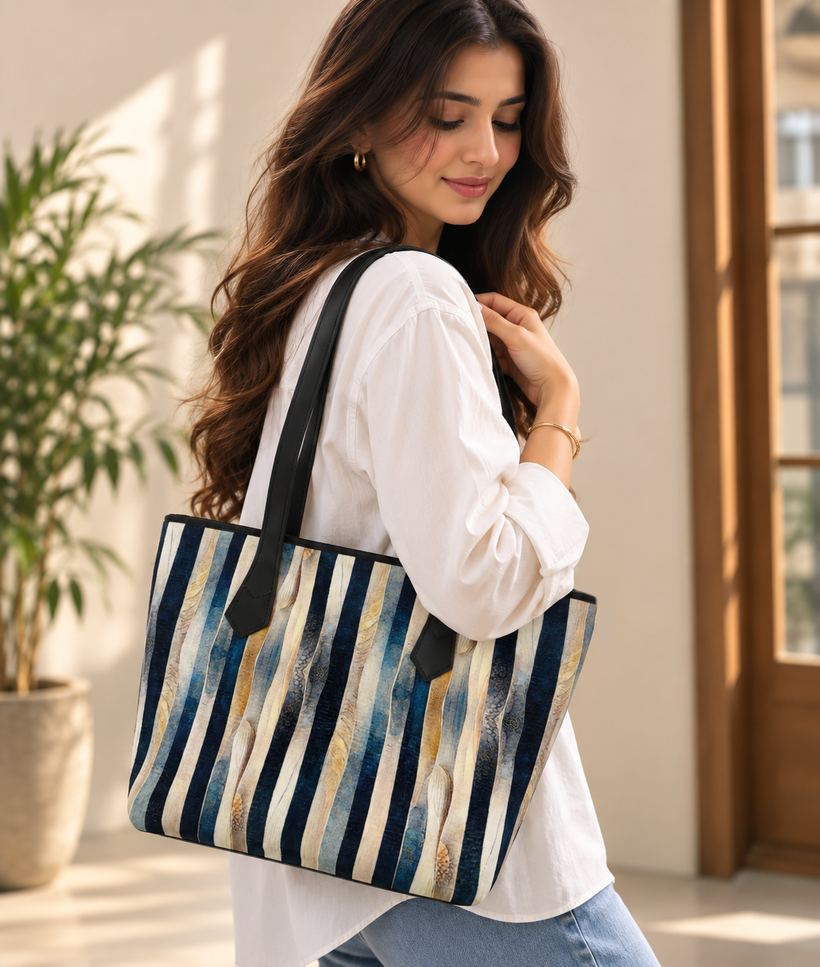 Stripe Tote
