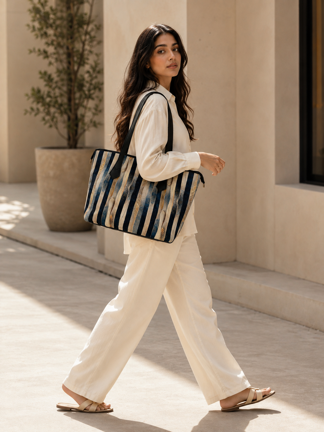 Stripe Tote