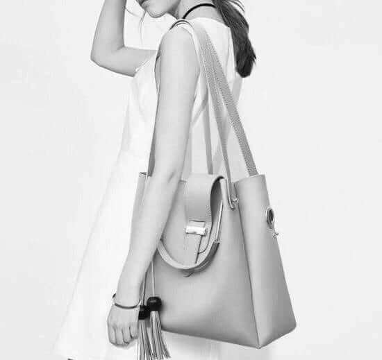 ALEXA 3 PIECE YELLOW HAND BAG