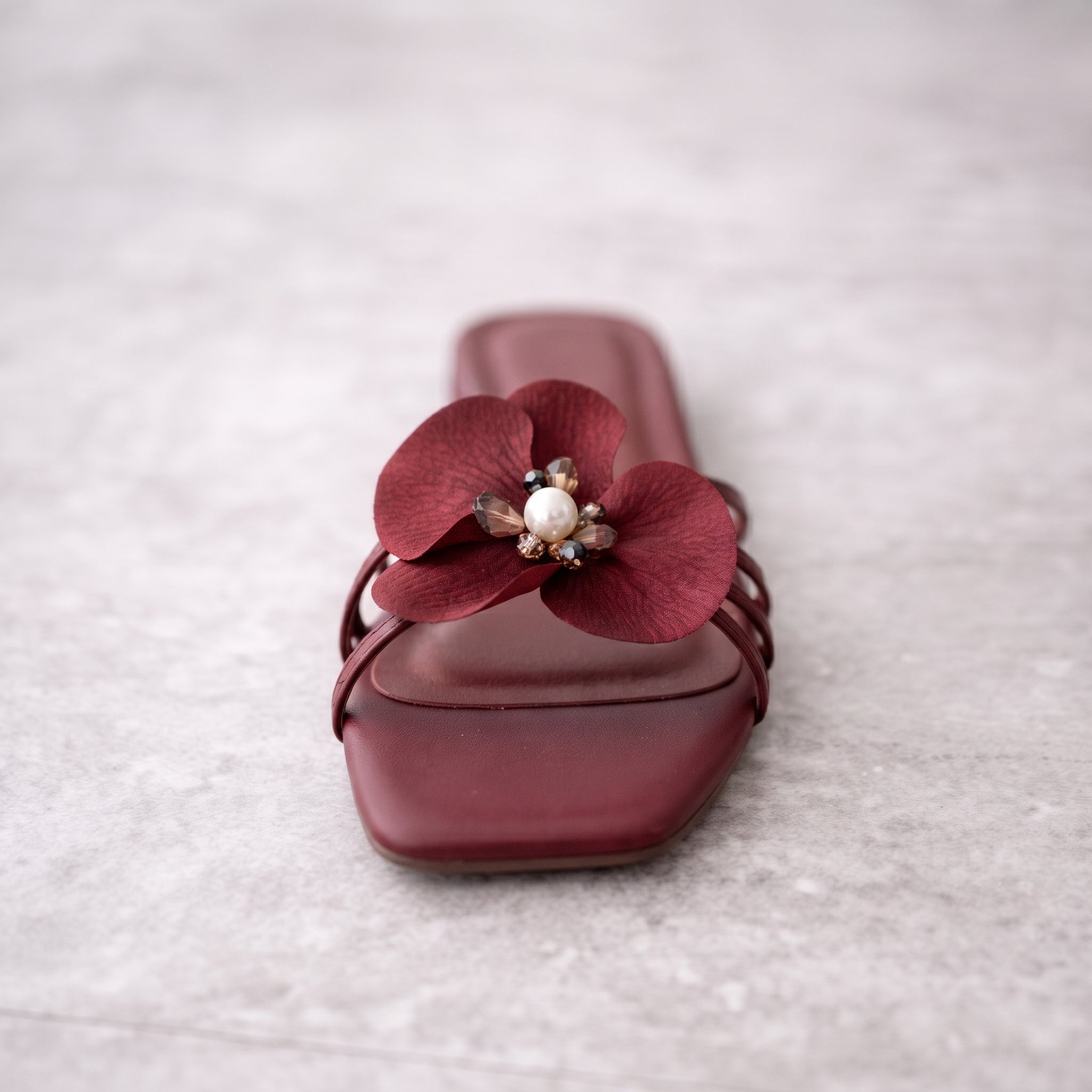 Floral Maroon