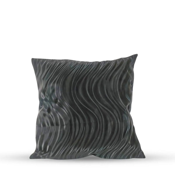 Multi-Tone Chevron Stripe Velvet Cushion