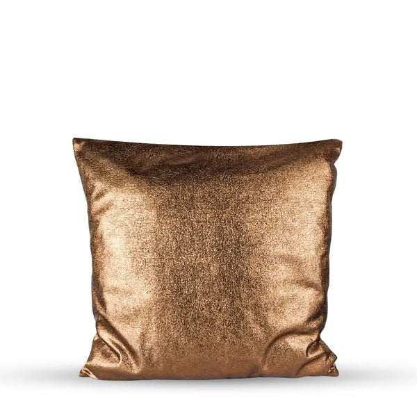 Rich Bronze Metallic Decorative Cushion