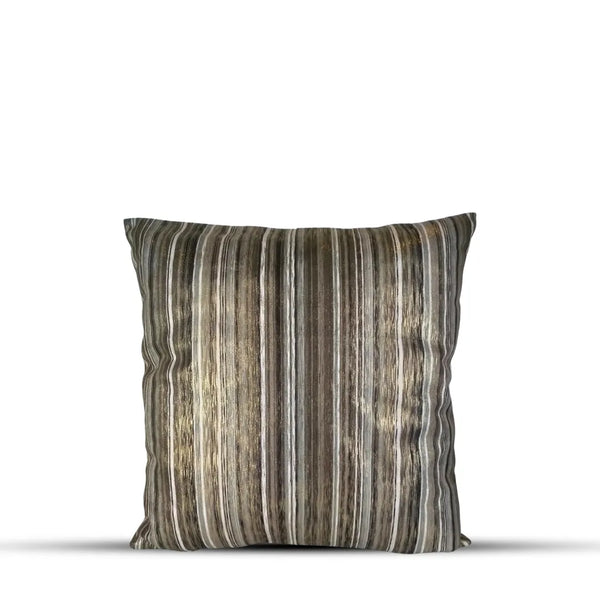 Striped Metallic Accent Cushion