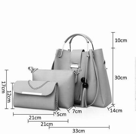 Alexa 3 Pcs Lilac - Leftover women's crossbody bag in classic by Bag X