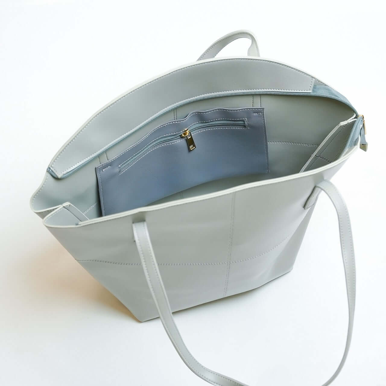 Tote Shoulder Grey - Leftover women's tote bag in grey by Bag X