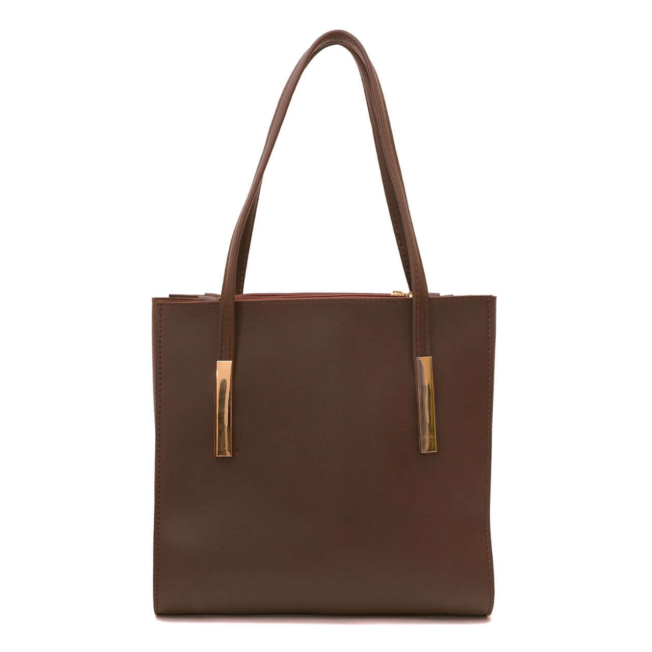 CANVA CHOCLATE BROWN TOTE