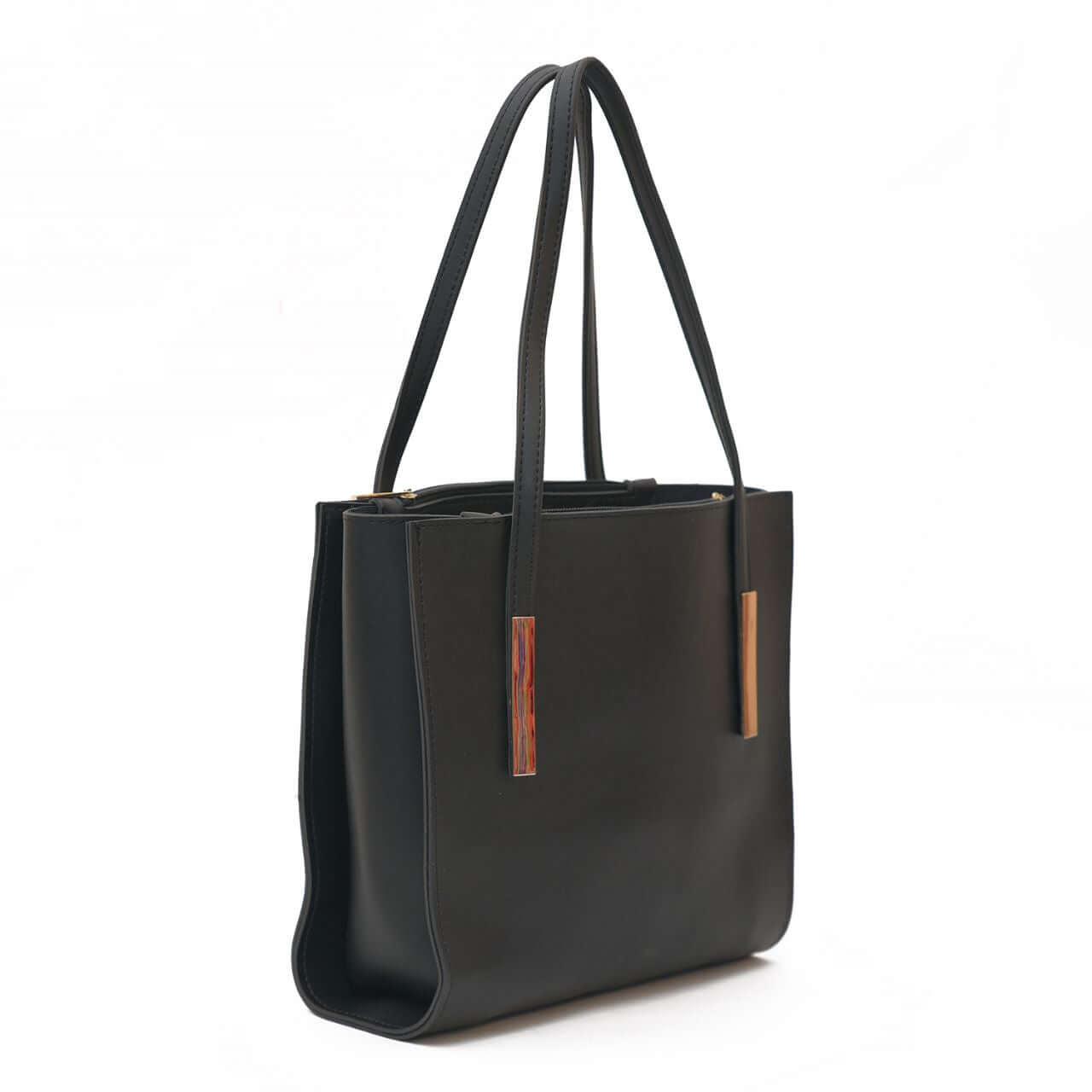 Canva Black - Leftover women's tote bag in black by Bag X