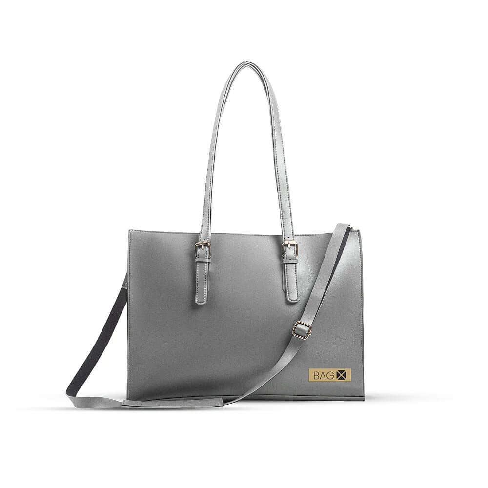 BLOSSOM GREY TOTE BAG