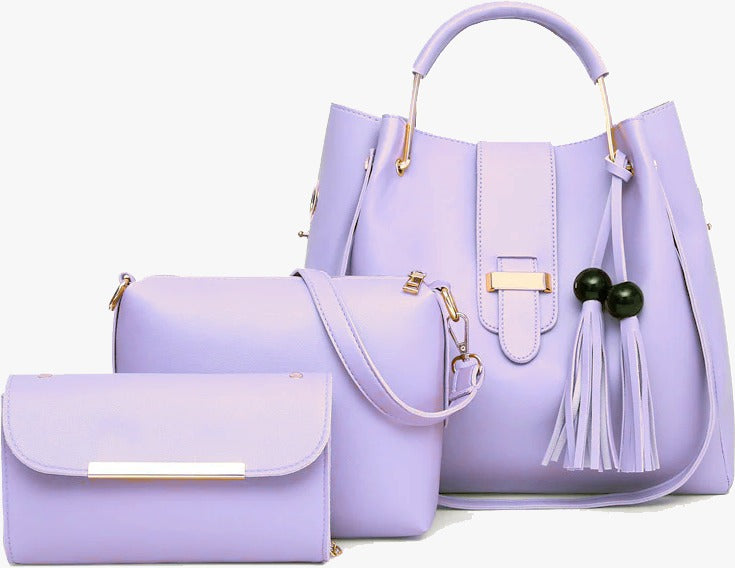 Alexa 3 piece Lilac Handbag