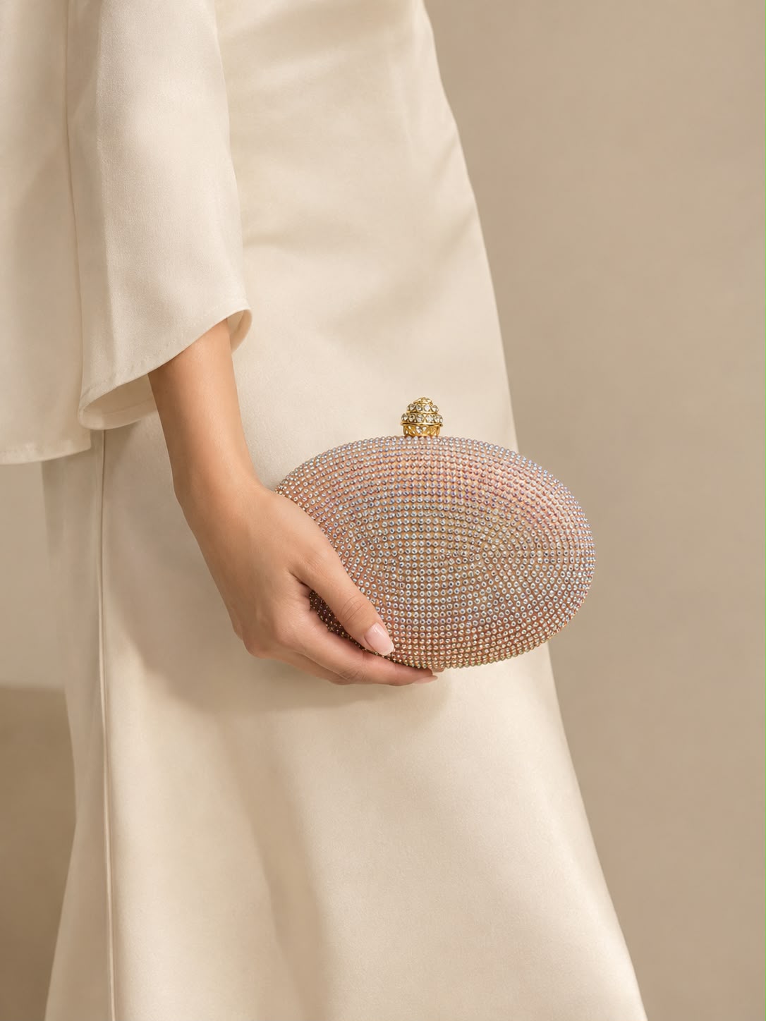 Oval Champagne Pink