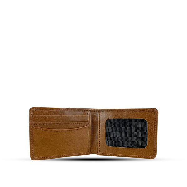 Bi-fold Leather Wallet $ Brown