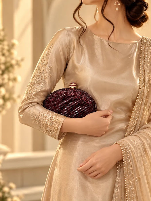 Oval Burgundy