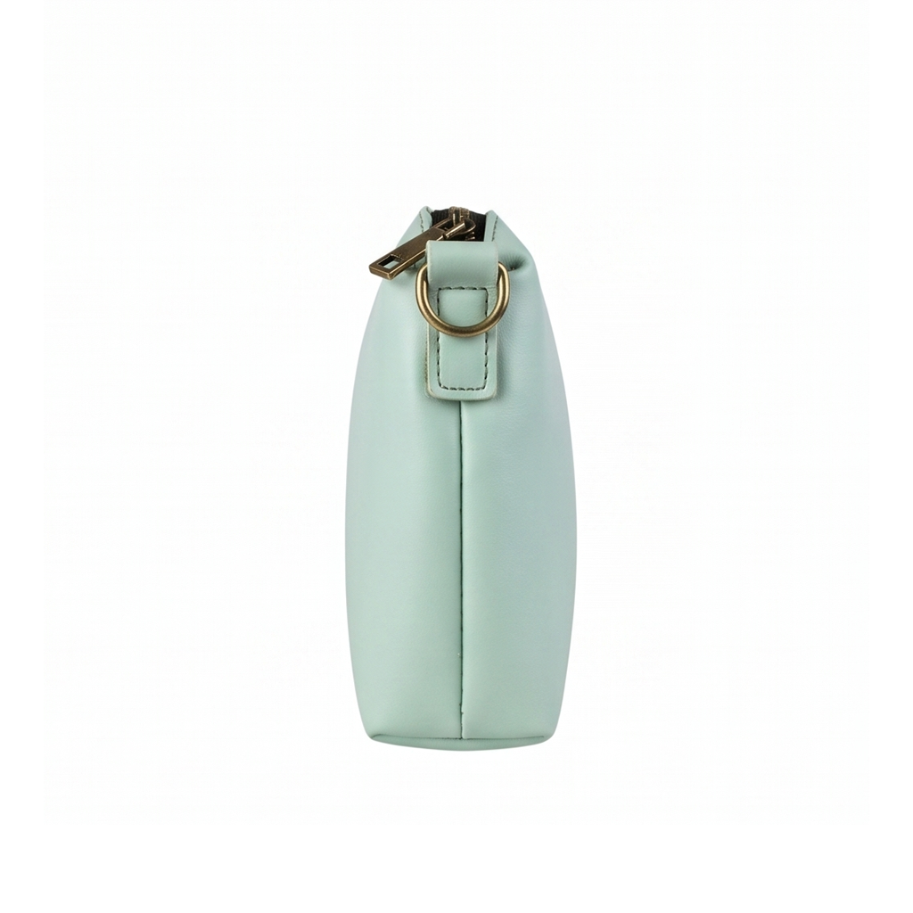 Crimson Pouch Aqua Green