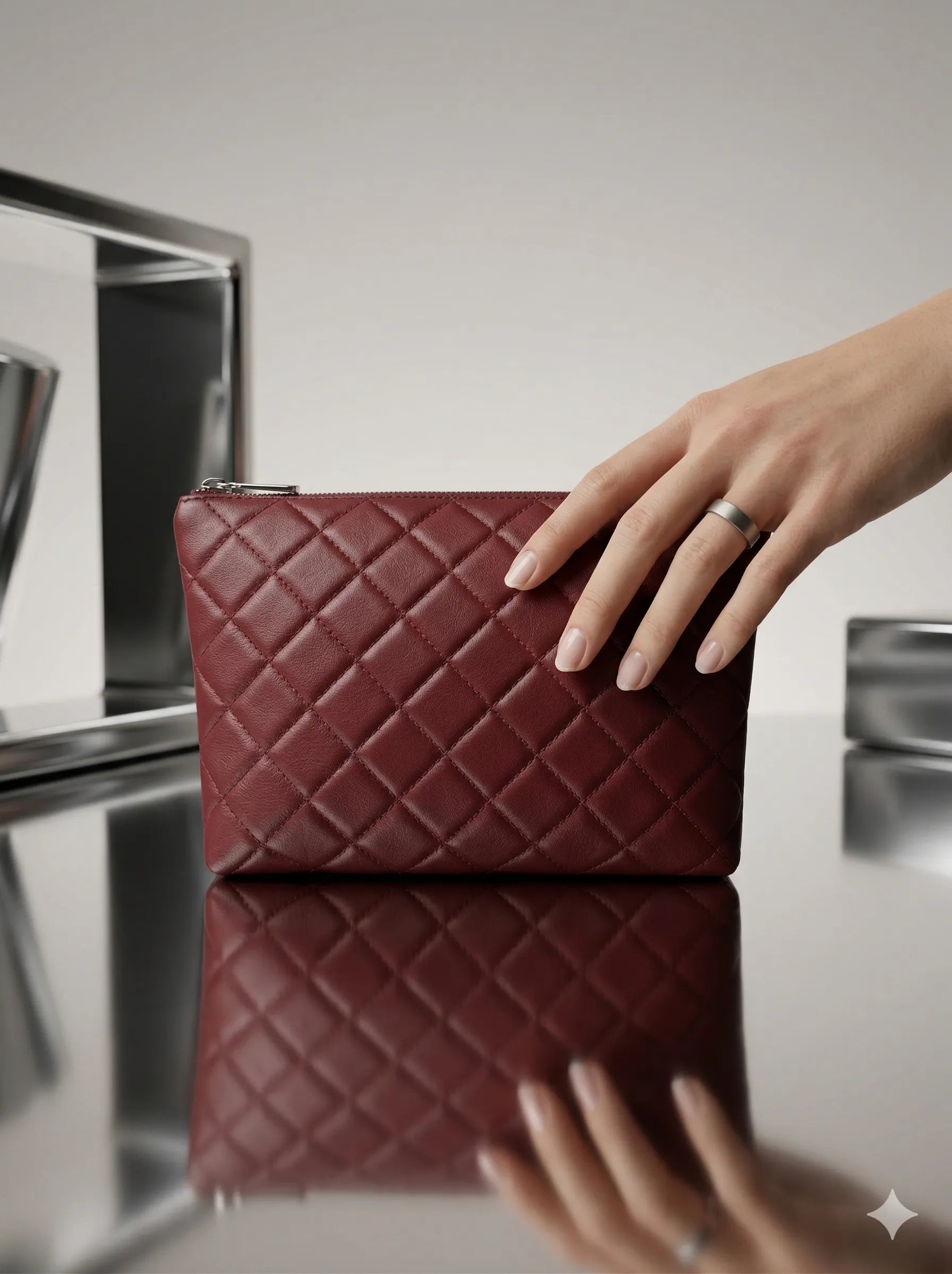 FIZZ MAKEUP POUCH MAROON