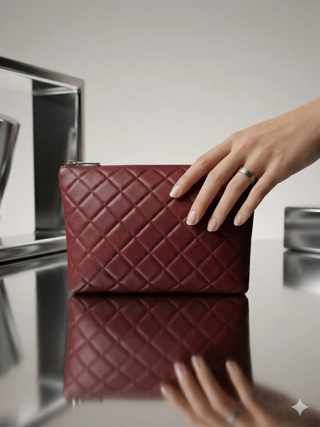 FIZZ MAKEUP POUCH MAROON
