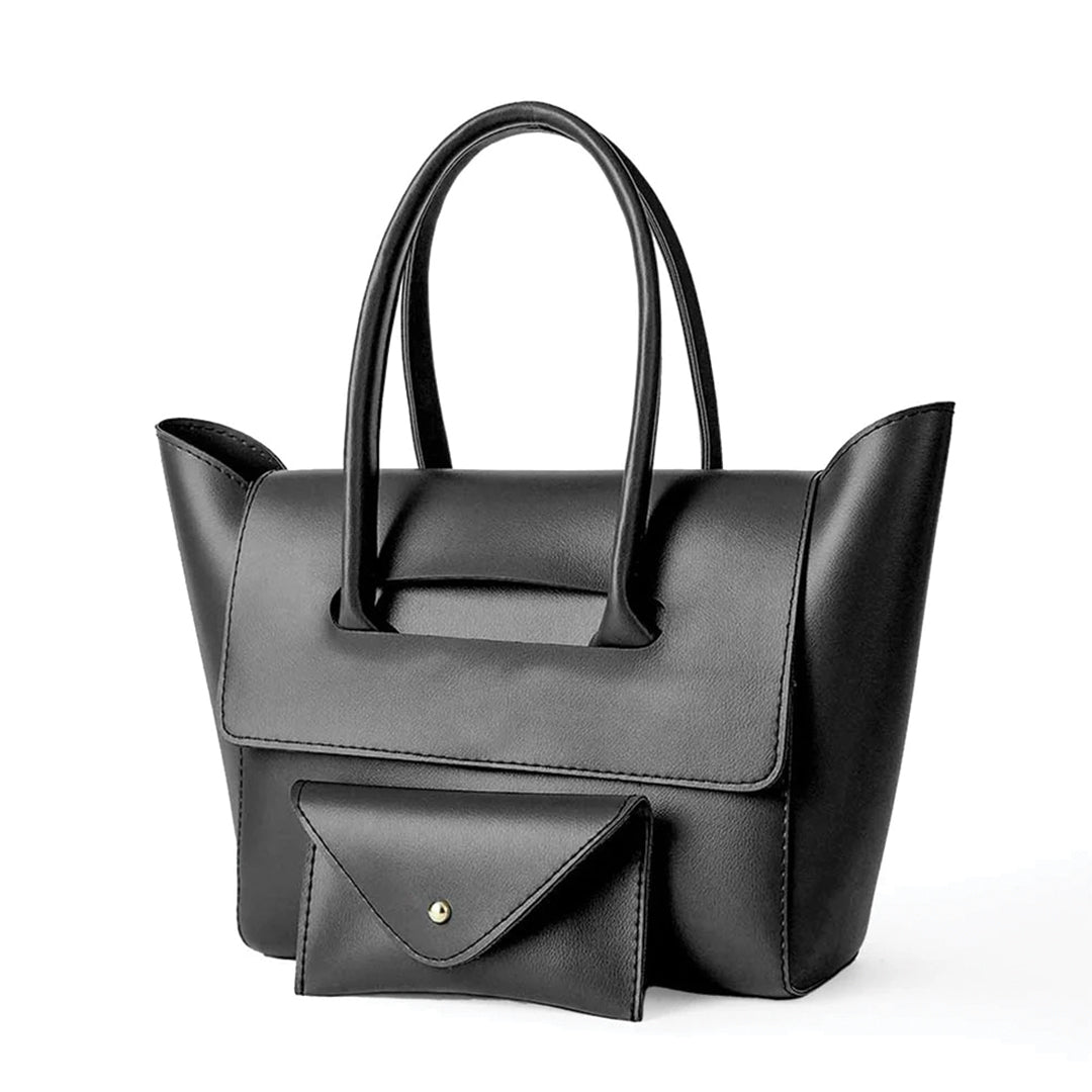 Amara Black - Leftover women's wallet & clutch in black by Bag X
