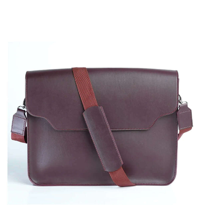 Laptop Bag Maroon Vertical - Leftover