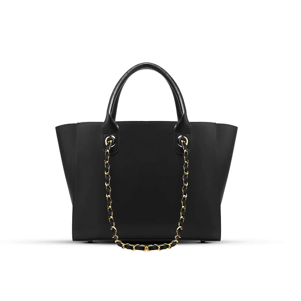 Plush Black Handbag