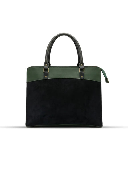 Craze Suede Green Laptop Bag