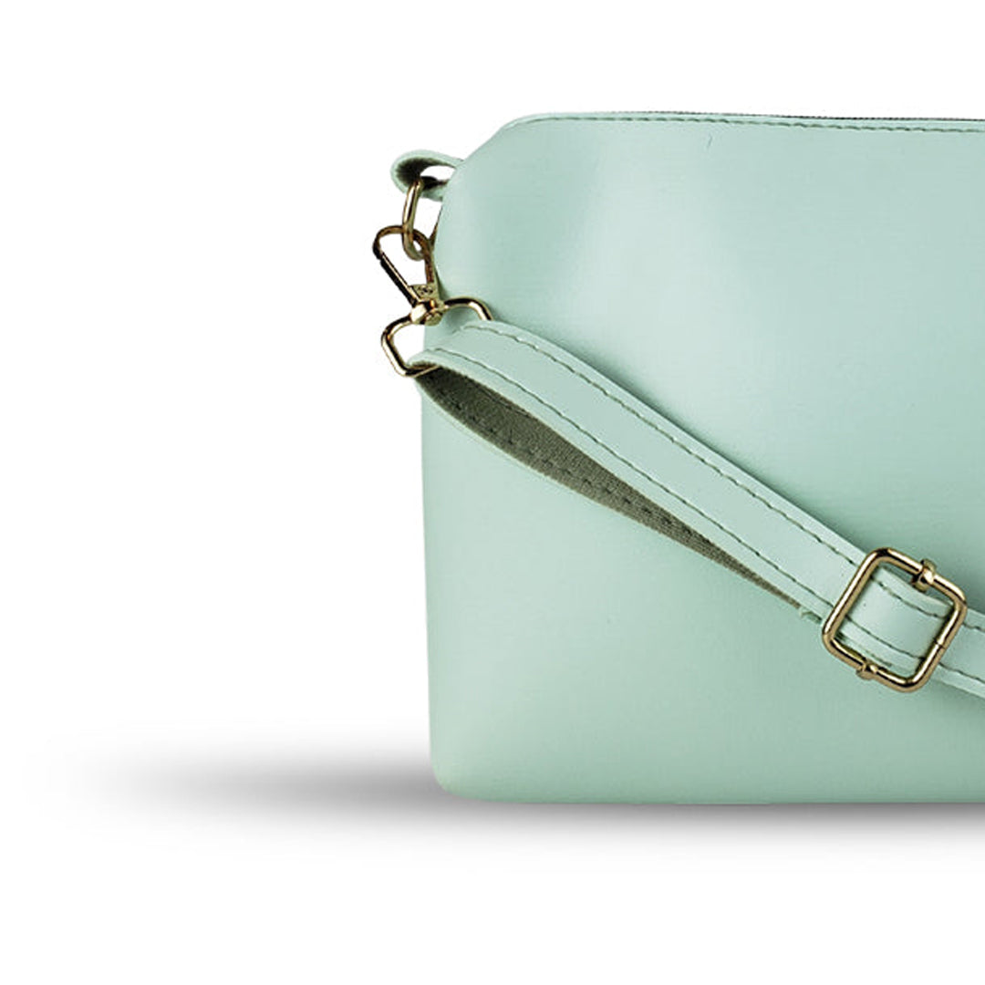 Crimson Pouch Aqua Green