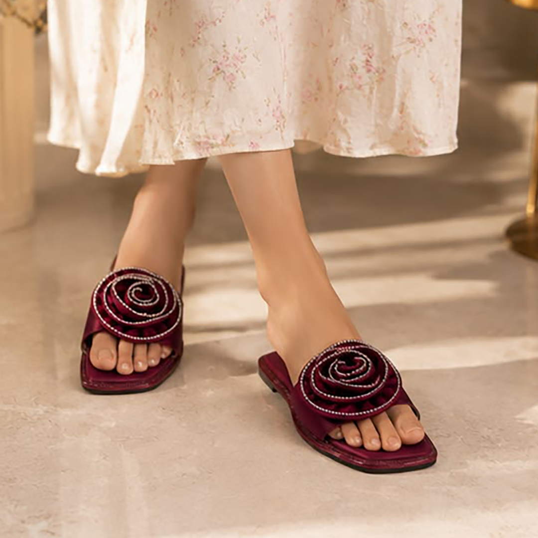 Swirl Maroon