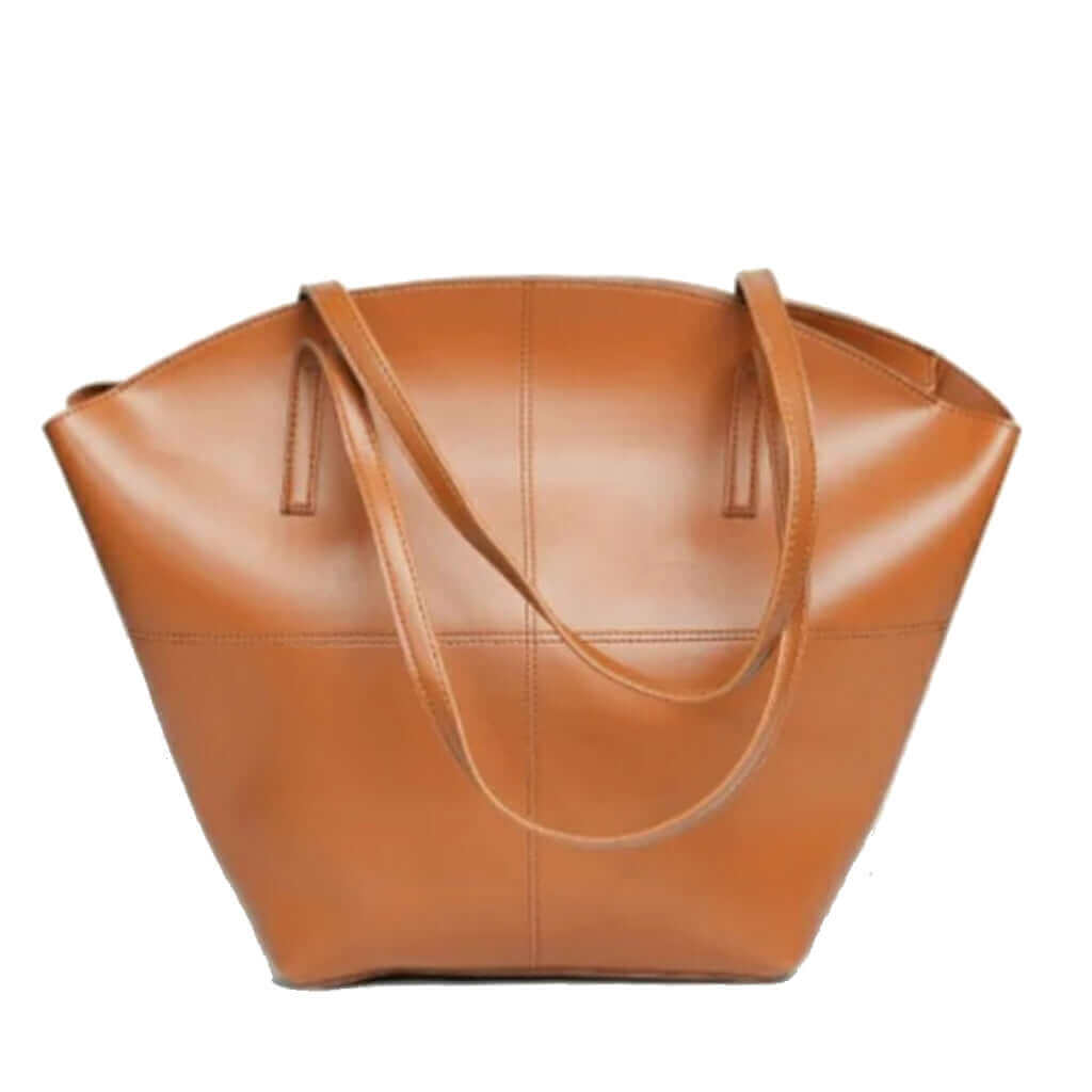 TOTE SHOULDER BROWN - LEFTOVER