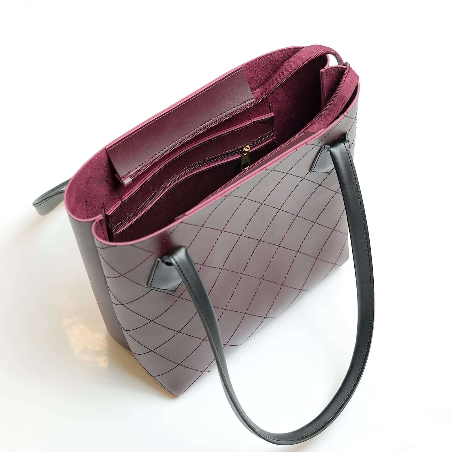 MELTON BAG  MEHROON