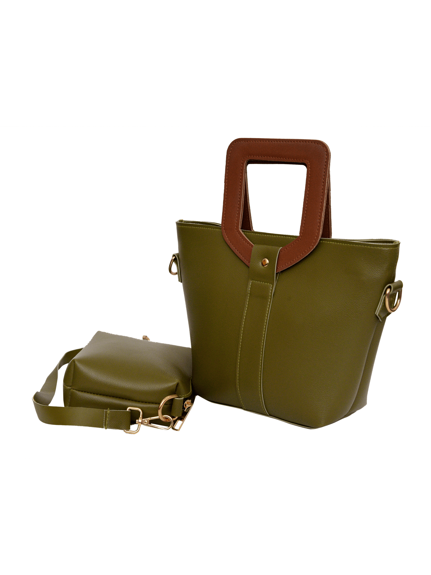 VOYAGE GREEN HANDBAG